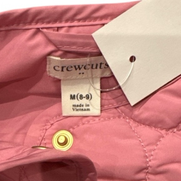 💕Crewcuts by J. Crew girls’ quilted heart jacket pink M 8 9 NEW NWT💕 - Picture 5 of 5